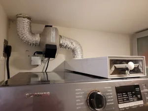 Dryer Booster Fan and lint box