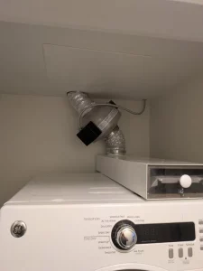 Dryer Booster Fan and Lint box