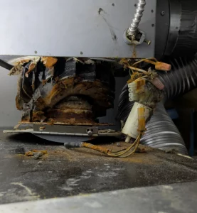 Burning Dryer Booster Fan